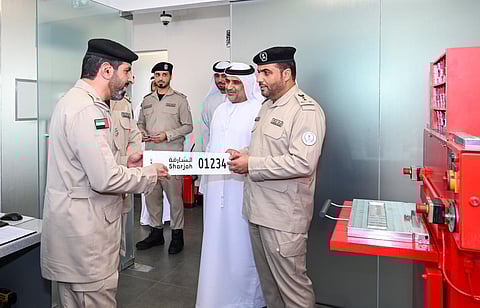 Sharjah Police open new vehicle plate printing centre in Al Suyoh