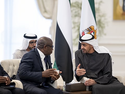 UAE and Sierra Leone Presidents meet to discuss bilateral ties and regional developments