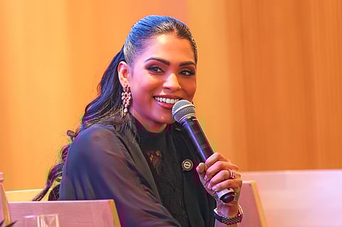 Debanjali Kamstra, Founder and Managing Director, Veloche Group, speaking at Gulf News-Tristar's Limitless forum