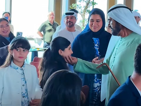Video grab of His Highness Sheikh Mohammed bin Rashid Al Maktoum, Vice President, Prime Minister of the UAE and Ruler of Dubai, in Atlantis The Palm.