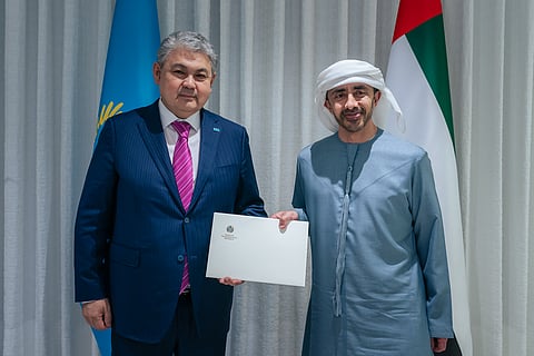 UAE President receives written message from President of Kazakhstan