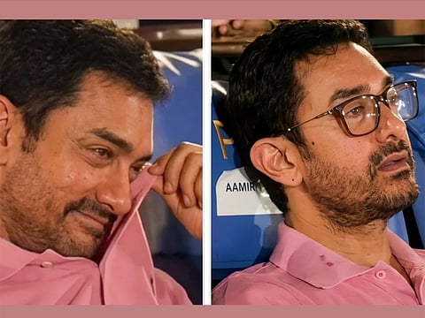 Aamir Khan turned visibly emotional during the ‘Ek Din’ event as he watched performances unfold alongside son Junaid.