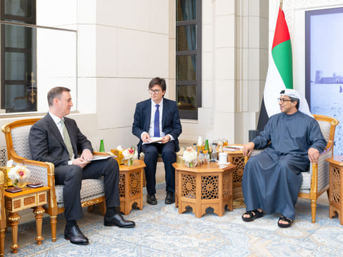 Mansour bin Zayed receives Russian Deputy Prime Minister