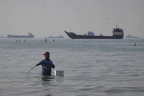Oil tankers line up near the Strait of Hormuz, a key global shipping route at the centre of Iran’s proposed plan to end the war.