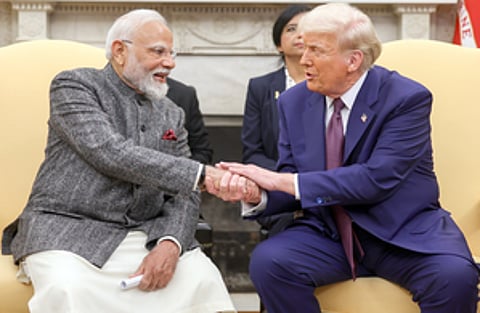 President Trump congratulates PM Modi on historic, decisive election victory: WH spokesman (File image)