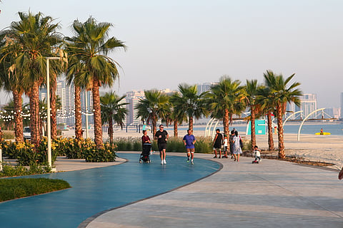 Newly renovated Al Mamzar Beaches by Dubai Municipality after its official opening on Tuesday evening.