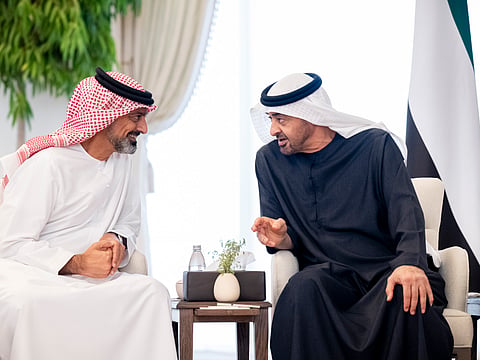 UAE President receives Crown Prince of Ajman