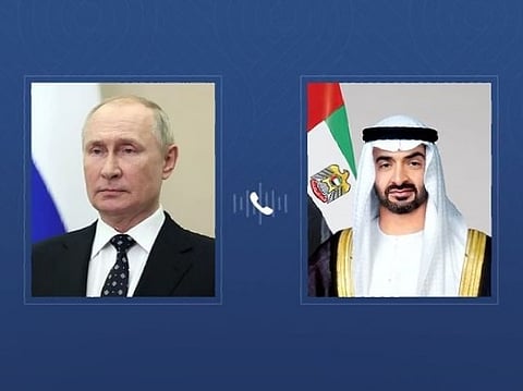 UAE President receives phone call from Russian President