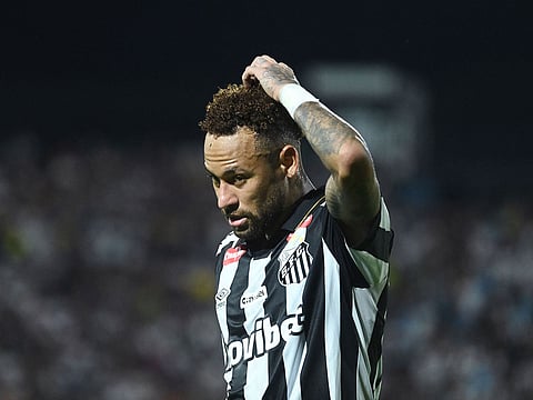 Santos' forward #10 Neymar