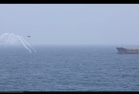 Analysts say a renewed tanker traffic may reflect growing optimism around backchannel diplomacy as US President Donald Trump suggested progress in talks with Tehran and hinted that the conflict could de-escalate and oil prices could go down “very quickly.” A screengrab shows US Central Command military operations to enforce the naval blockade on Iran, in place for nearly six weeks now.