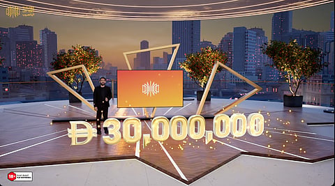UAE Lottery show host Chadi Khalaf during Lucky Day Draw No. 260523