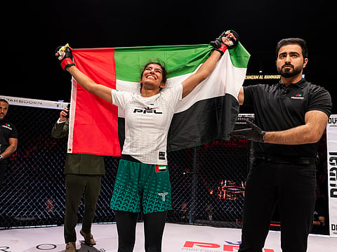 UAE's Zamzam Al Hammadi highlighted the city's first major sporting event since March