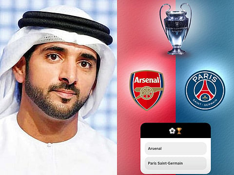 Sheikh Hamdan asks fans: Arsenal or PSG? UEFA Champions League Final 2026 poll