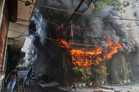 A devastating fire swept through a mixed-use building in New Delhi's Malviya Nagar area on Wednesday, killing at least 21 people and injuring several others.