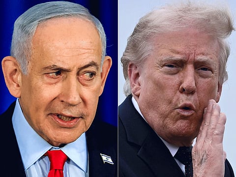 Israeli Prime Minister Benjamin Netanyahu and US President Donald Trump. Reports of heightened US counterintelligence concerns come amid growing differences between Washington and Jerusalem over Iran and Lebanon.