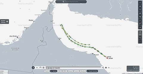 According to MarineTraffic data, the VLCCs Jaham, Shaden, and Awtad resumed AIS transmissions on 18 June.