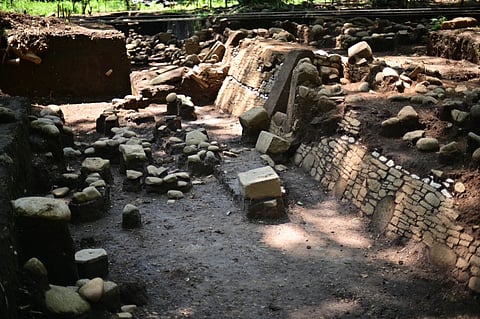 View of an archaeological site in Coatepec, Veracruz, Mexico, on June 18, 2026.