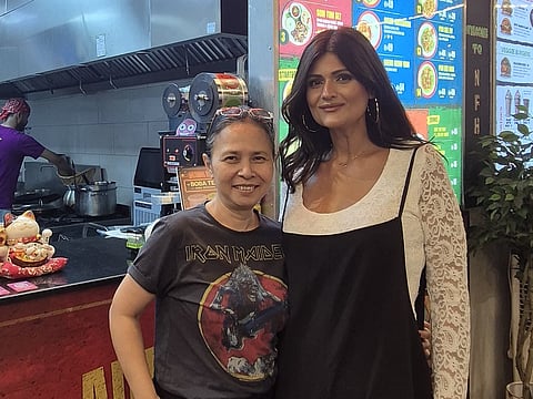 Sanam Gill (right) and Nok (left)
