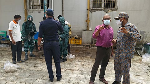 The National Disaster Response Force (NDRF) deployed a specialised Chemical, Biological, Radiological and Nuclear (CBRN) response team from Arakkonam.