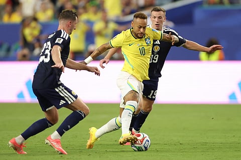 Neymar makes his first Brazil appearance in nearly three years.