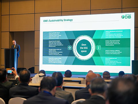 Dr Adnan Chilwan, Group Chief Executive Officer of DIB, delivers the opening keynote address at the launch