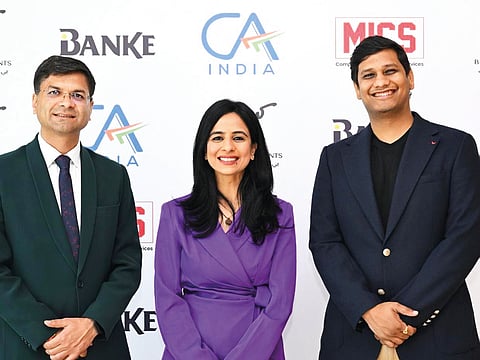 MICS leadership: From left: Founding Partners, Sheetal Soni and Shweta Soni, with Prateek Tosiwal, Partner