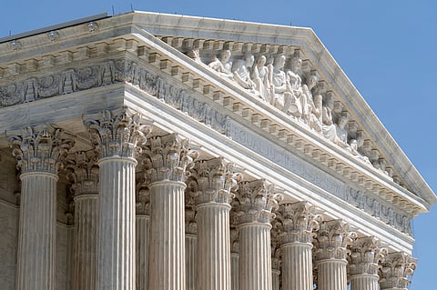 The Supreme Court is seen Tuesday, June 30, 2026, in Washington. (AP Photo/Jose Luis Magana)