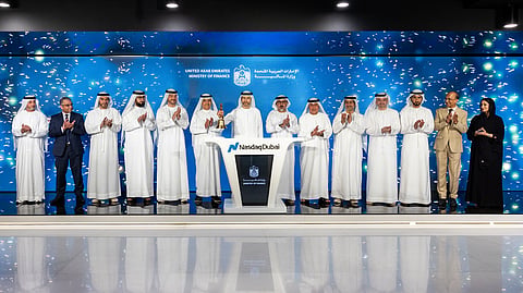 Mohamed bin Hadi Al Hussaini Rings the Opening Bell at Nasdaq Dubai