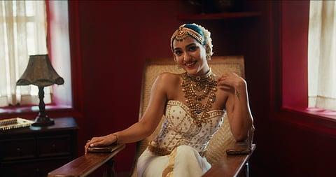 A look at Saniya Iyappan in 'Kalyani', sung by ARJN, KDS, FIFTY4, RONN and Shreya Ghoshal