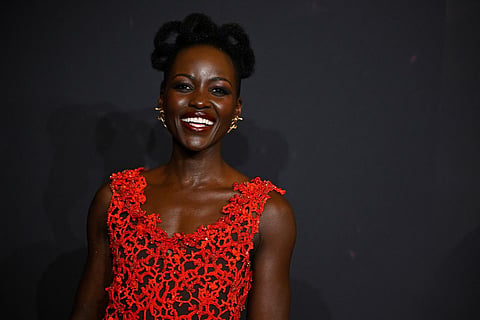 Kenyan-Mexican actress Lupita Nyong'O poses during a photocall ahead of the premiere of the film 'The Odyssey' at the Grand Rex Cinema in Paris on July 8, 2026.