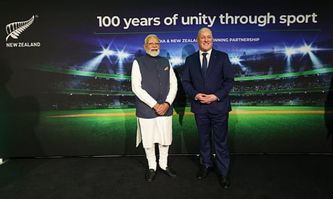PM Modi hails century of India-New Zealand sporting ties, highlights sport as a bridge between nations (Credit: X/Narendra Modi)