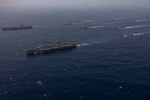 Strait of Hormuz on edge amid US strikes, Iran claims on ships and bases