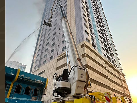 The blaze was successfully contained and prevented from spreading to neighbouring residential buildings.