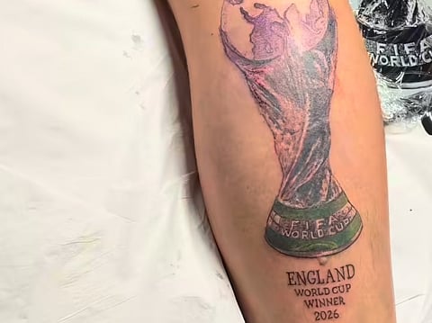 England fan’s £550 World Cup tattoo backfires after Argentina knockout