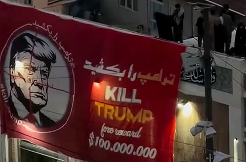 During the funeral of Iran Supreme Leader Ayatollah Ali Khamenei, anti-US militants in Iran unfurled a banner showing a $100 million offer for killing US President Donald Trump. Now, an Iraq-based group announced a $10-million reward for the head of the US leader following Trump's "audacious and offensive statements" against what the groups called "martyred commanders who fought ISIS", including Maj. Gen. Qassem Soleimani.