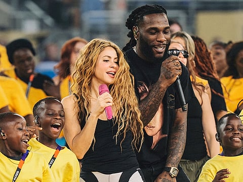 Shakira and Burna Boy are preparing to perform the official tournament song in FIFA's landmark halftime show.