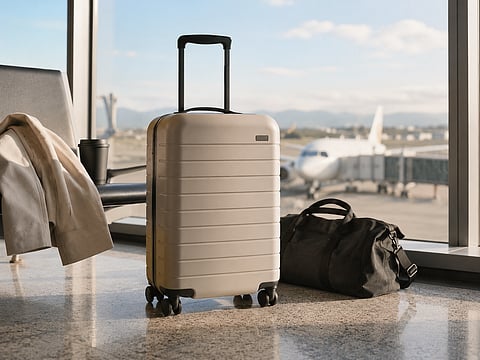 Travel ready carryon at the airport