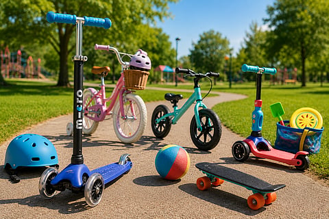 The right outdoor toy should suit your child's age and confidence, feel sturdy enough for regular use and be easy to store when playtime is over.