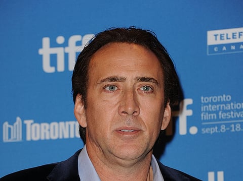 Actor Nicholas Cage speaks at "Trespass" press conference during the 2011 Toronto International Film Festival at the TIFF Bell Lightbox on September 14, 2011 in Toronto, Canada.