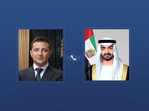 Sheikh Mohamed, Zelensky discuss UAE mediation efforts