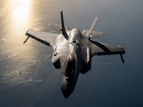 A US F-35 fighter jet.