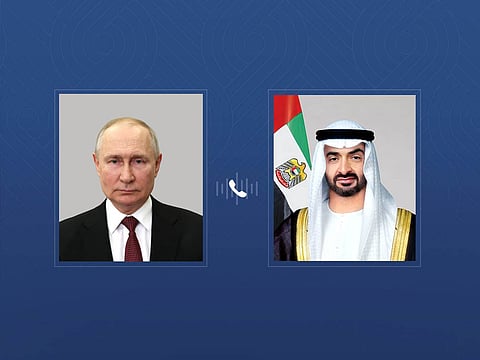 UAE, Russia Presidents discuss ties and Middle East developments