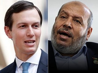 Jared Kushness and Hamas leader Khalil al-Hayat