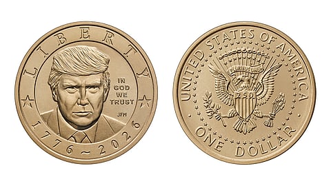 The U.S. Mint has started producing a new $1 coin featuring President Donald Trump's image.