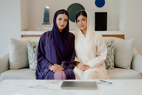 Jawaher AlBlooshi and Reem AlBlooshi the two founders of UAE's first building block brand.