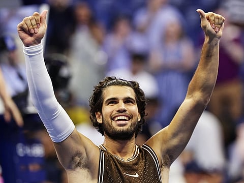 Alcaraz had to fight back from a set down to win in New York