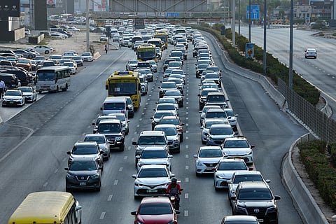 E11 and E311 face delays, with congestion spreading across key Sharjah approaches.