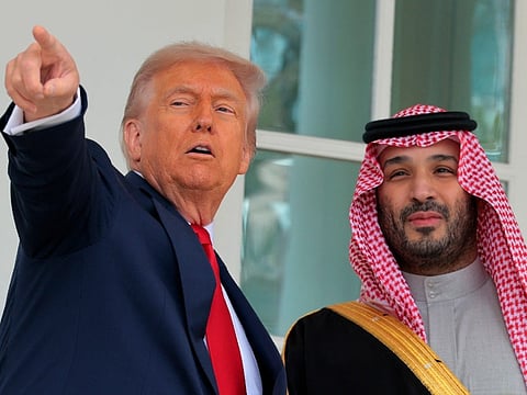 File photo: US President Donald Trump with Saudi Crown Prince Mohammed bin Salman.