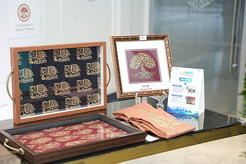 From the skilled hands of artisans in Bhopal, Zari Zardozi brings together intricate embroidery, shimmering threads and meticulous detailing to create pieces that are as artistic as they are functional.