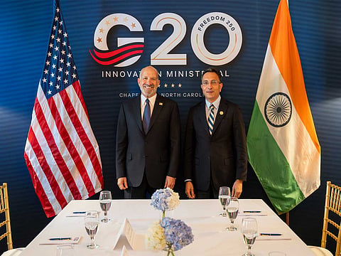 US Secretary of Commerce Howard Lutnick with Union Minister of State (MoS) Jitin Prasada (Photo/X/@CommerceGov)